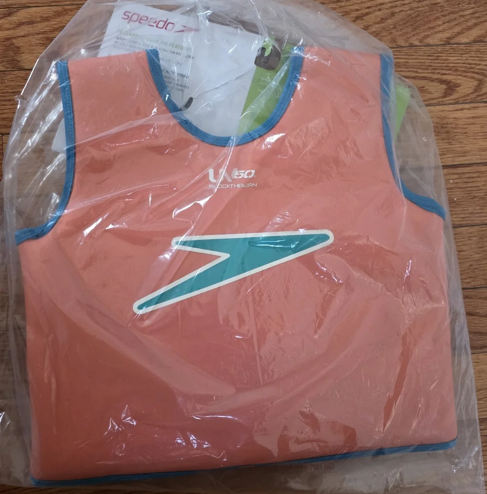 Speedo Kids Swim Aid - Coral and Blue